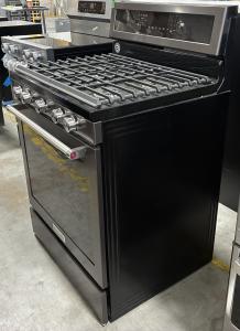 30" KitchenAid 5.8 Cu. Ft. 5 Burner Gas Convection Range - KFGG500EBS