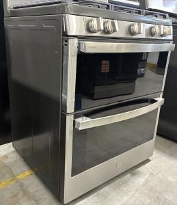 30" GE Profile Free-Standing Gas Double Oven Range in Fingerprint Resistant Stainless Steel - PCGB965YPFS