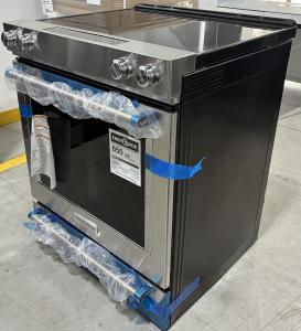 30" KitchenAid 6.4 Cu. Ft. 5-Element Electric Convection Front Control Range - YKSEG700ESS