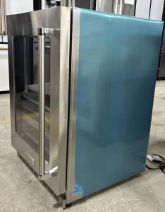 24" KitchenAid Beverage Center with Glass Door and Metal-Front Racks - KUBL314KSS