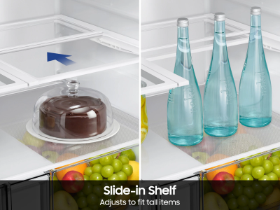 36" Samsung 3-Door French Door Refrigerator with External Water & Ice Dispenser - RF32CG5B30SRAA