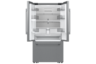 36" Samsung Bespoke AI 3-Door French Door Refrigerator with In-Door Tall Dispenser - RF70H25KERAA