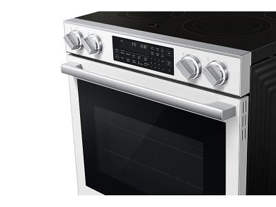 30" Samsung 6.3 Cu. Ft. Electric Slide-In Range True Convection with Air Fry Max - NSE90H63SWAC