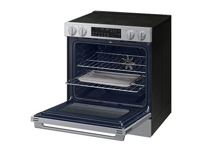 30" Samsung 6.3 Cu. Ft. Electric Slide-In Range True Convection with Air Fry Max - NSE90H63SRAC