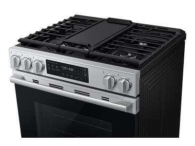 30" Samsung 6.0 Cu. Ft. Electric Slide-In True Convection Range - NSG80H60SRAA