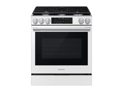 30" Samsung 6.0 Cu.Ft. Gas Slide-In Range True Convection with Air Fry Max | Air Sous Vide | Soft Closing Door - NSG90H60SWAA