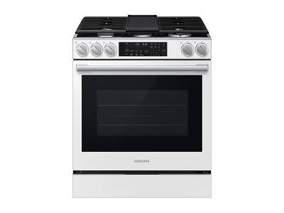 30" Samsung 6.0 Cu.Ft. Gas Slide-In Range True Convection with Air Fry Max | Air Sous Vide | Soft Closing Door - NSG90H60SWAA