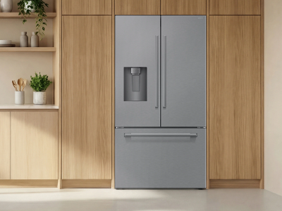 36" Samsung Bespoke AI 3-Door French Door Refrigerator - RF70H25GERAA