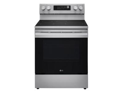 30" LG Induction 6.3 Cu. Ft. Range ProBake Convection Air Fry SelfClean EasyClean & Smart Stainless Freestanding - LRIN6323YE