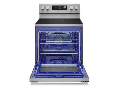 30" LG Induction 6.3 Cu. Ft. Range ProBake Convection Air Fry SelfClean EasyClean & Smart Stainless Freestanding - LRIN6323YE