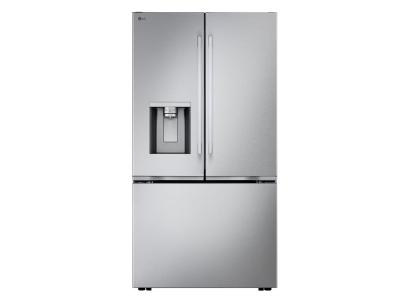 36" LG 32 Cu.Ft. Standard-Depth MAX French 3-Door Refrigerator with Internal Water Dispenser Ice Maker - LF32BSH42S