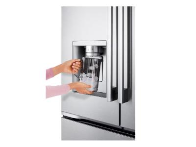 36" LG 32 Cu.Ft. Standard-Depth MAX French 3-Door Refrigerator with Internal Water Dispenser Ice Maker - LF32BSH42S