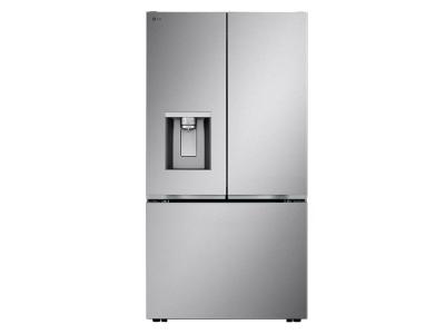36" LG 24 Cu. Ft. Zero Clearance Counter-Depth MAX French 3-Door Refrigerator Ice & Water Dispenser - LF24WZP62S