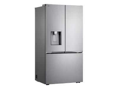 36" LG 24 Cu. Ft. Zero Clearance Counter-Depth MAX French 3-Door Refrigerator Ice & Water Dispenser - LF24WZP62S