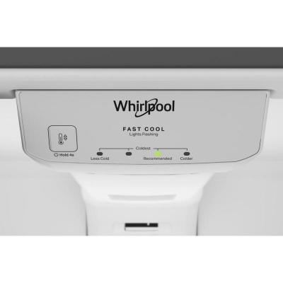 33" Whirlpool 21 Cu. Ft. Wide Top Freezer Refrigerator with Total Coverage Cooling - WRTX7421TW