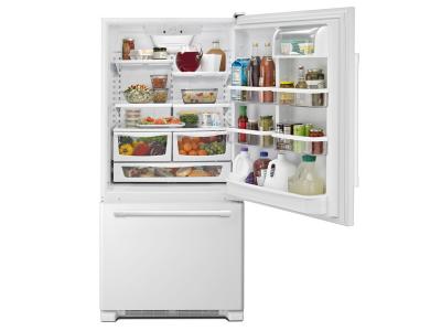 30" Maytag 18.7 Cu. Ft. Bottom Freezer Refrigerator with Freezer Drawer - MBB1957FEW