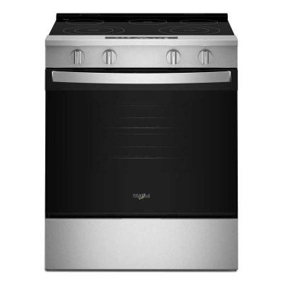 30" Whirlpool Electric Smart Range with No Preheat Mode and Steam Clean - YWSES3330TS