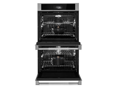 30" Jenn-Air RISE Double Wall Oven with V2 Vertical Dual-Fan True Convection - JOEDC730RL