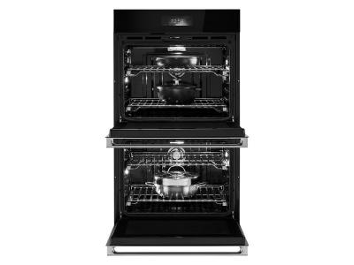 30" Jenn-Air NOIR Double Wall Oven with V2 Vertical Dual-Fan True Convection - JOEDC730RM