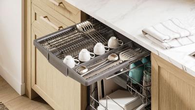 24" Bosch 300 Series Dishwasher in Brushed steel Anti-Fingerprint - SHE3ADF5N