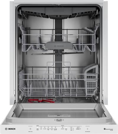 24" Bosch 300 Series Dishwasher in White - SHP53EM2N