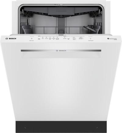 24" Bosch 300 Series Dishwasher in White - SHP53EM2N