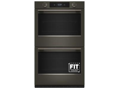 30" Kitchenaid Smart Electric Double Wall Oven with Intelligent Cooking Camera in Black Ore - KOED930SBE