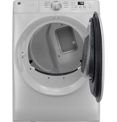 28" GE 7.8 cu. ft. Capacity Front Load Electric Dryer  with Sanitize Cycle White - GFD35ESMYWW