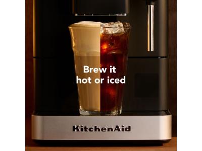 KitchenAid Fully Automatic Espresso Machine KF2 with grinder from Hot Espresso to Iced Coffee at Home - KES8453BM