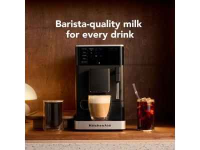 KitchenAid Fully Automatic Espresso Machine KF2 with grinder from Hot Espresso to Iced Coffee at Home - KES8453BM