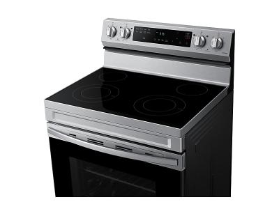 Samsung Electric Freestanding Range Fan Convection Oven with Air Fry 6.3 cu. ft.br - NE63F6510SR/AC