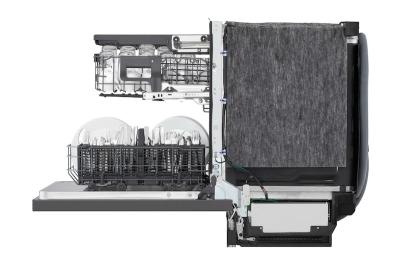 24" LG Floor Status Indicator Top Control FlushFit Dishwasher - LDNPQ555D