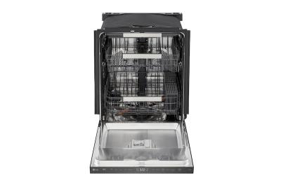 24" LG FlushFit 44 dB Top Control Dishwasher in Black Stainless - LDNPM654D