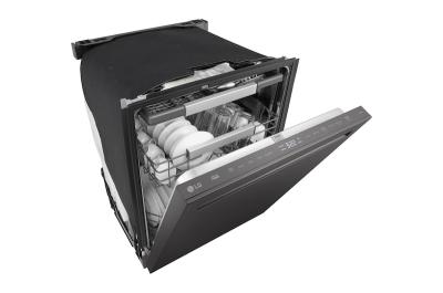 24" LG FlushFit 44 dB Top Control Dishwasher in Black Stainless - LDNPM654D