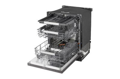 24" LG FlushFit 44 dB Top Control Dishwasher in Black Stainless - LDNPM654D