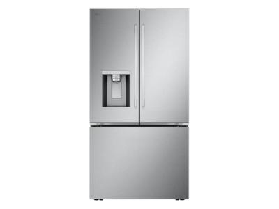 36" LG 31 Cu. Ft. Standard-Depth MAX French 3-Door Refrigerator with Ice and Water Dispenser Dual Ice Maker - LF31WSH63S