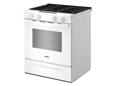 30" Whirlpool Gas Smart Range with No Preheat Mode and Steam Clean - WSGS3330TW