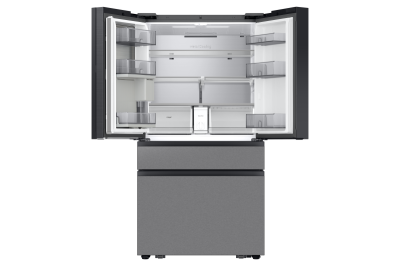 36" Samsung 23 Cu.Ft. Bespoke AI 4-Door French Door Refrigerator - RF90F23AECRAC