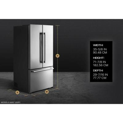 36" Jenn-Air RISE Counter-Depth French Door Refrigerator - JFFCCI72SL