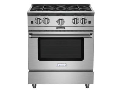 30" BlueStar Platinum Series Freestanding Professional Gas Range in Liquid Propane - BSP304BL