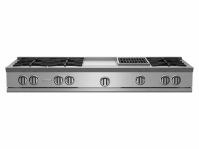 60" BlueStar RNB Liquide Propane Rangetop with 12" Griddle & Charbroiler - RGTNB606GCBV2L