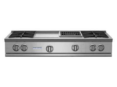 48" Blue Star RNB Series Gas Rangetop with 12 Charbroiler in Liquid Propane - RGTNB484GCBV2LPLT