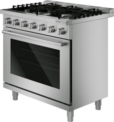 36" Bosch 500 Series Gas Freestanding Range in Stainless Steel - HGS5657UC