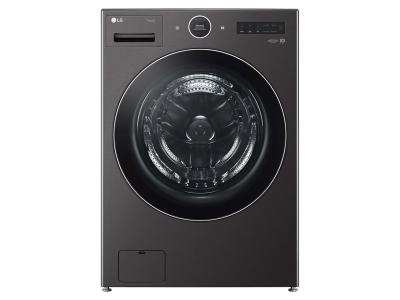 27" LG 5.0 Cu. Ft. Mega Capacity Smart Front Load Washer and 7.4 Cu. Ft. Ultra Large Capacity Smart TurboSteam Front Load Dryer - WM6700HBA-DLEX6700B
