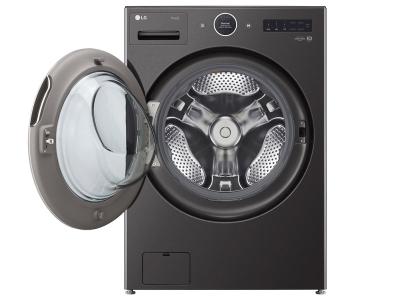 27" LG 5.0 Cu. Ft. Mega Capacity Smart Front Load Washer and 7.4 Cu. Ft. Ultra Large Capacity Smart TurboSteam Front Load Dryer - WM6700HBA-DLEX6700B