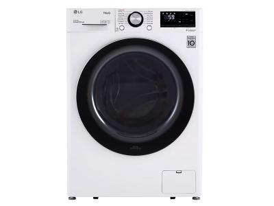 24" LG  2.6 Cu. Ft. Front Load Washer and Front Load Dryer - WM1455HWA-DLHC1455W