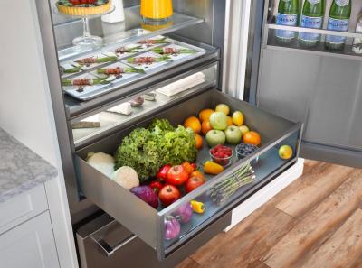 36" Blue Star 22.4 Cu. Ft. Right Hinge PRO Built-In Refrigerator/Freezer - BBB36R3