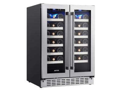 24" Aviva Dual zone French Door Wine Cellar / Beverage Center - ABCU422SS