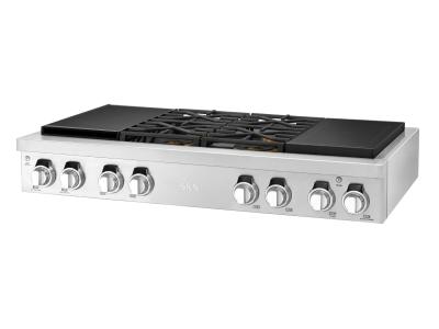 48" Signature Kitchen Suite Dual-Fuel Pro Rangetop with Sous Vide and Induction - SKSRT480SIS