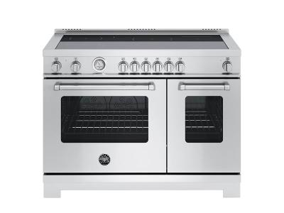 48" Bertazzoni Freestanding Induction 6 Heating Zones Range  - MAS486INMXV